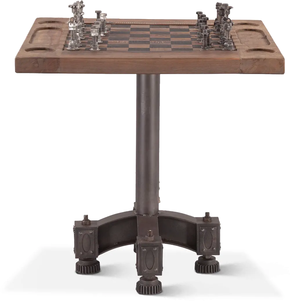 Eiffel Brown Chess Bistro Table-1