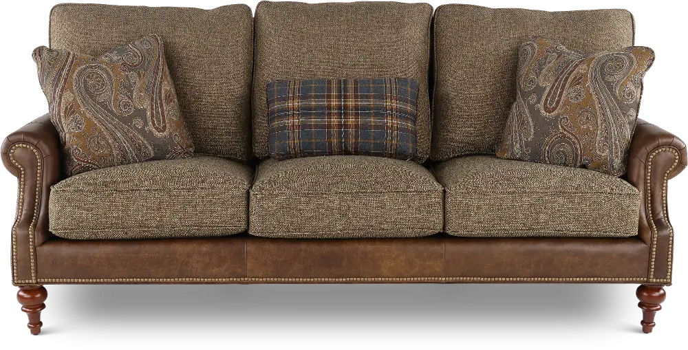 William Two-Tone Brown Sofa-1