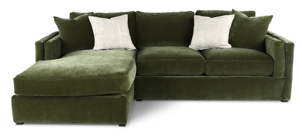 Moss Green 2 Piece Sectional-1