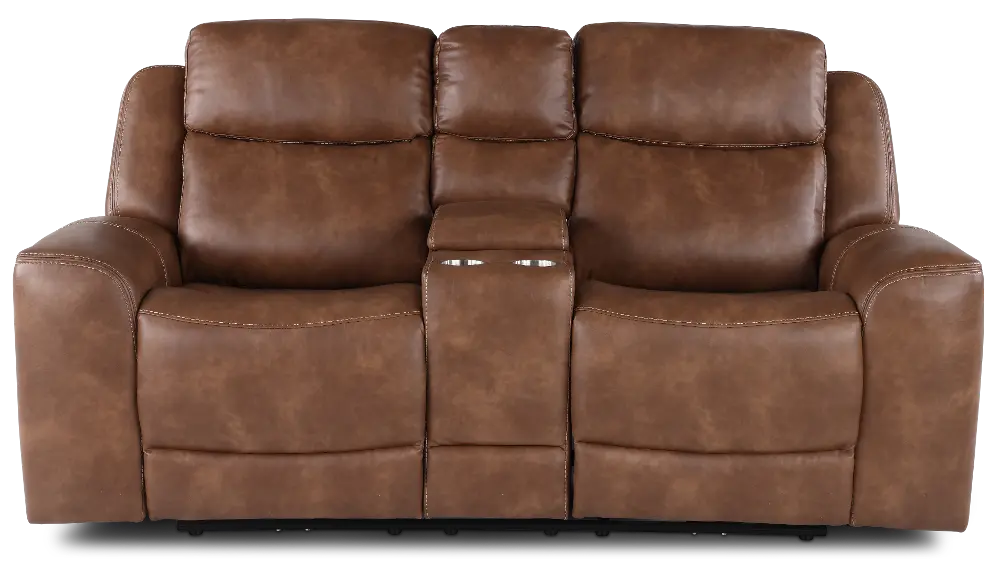 Montana Mocha Brown Power Reclining Loveseat-1