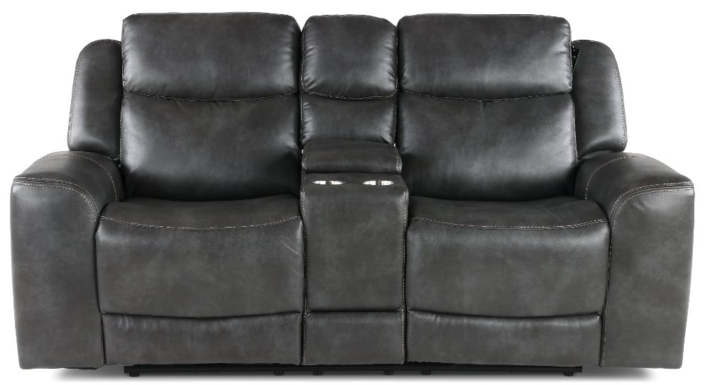 Montana Slate Gray Power Reclining Loveseat