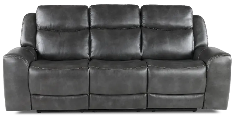 Montana Slate Gray Power Reclining Sofa