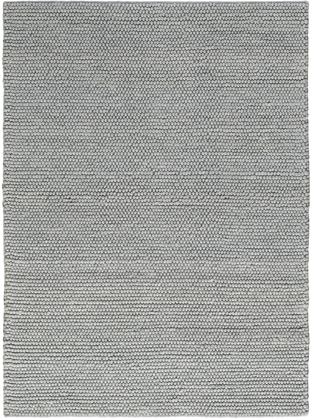 Pure Knots 8 x 10 Denim Blue Area Rug-1