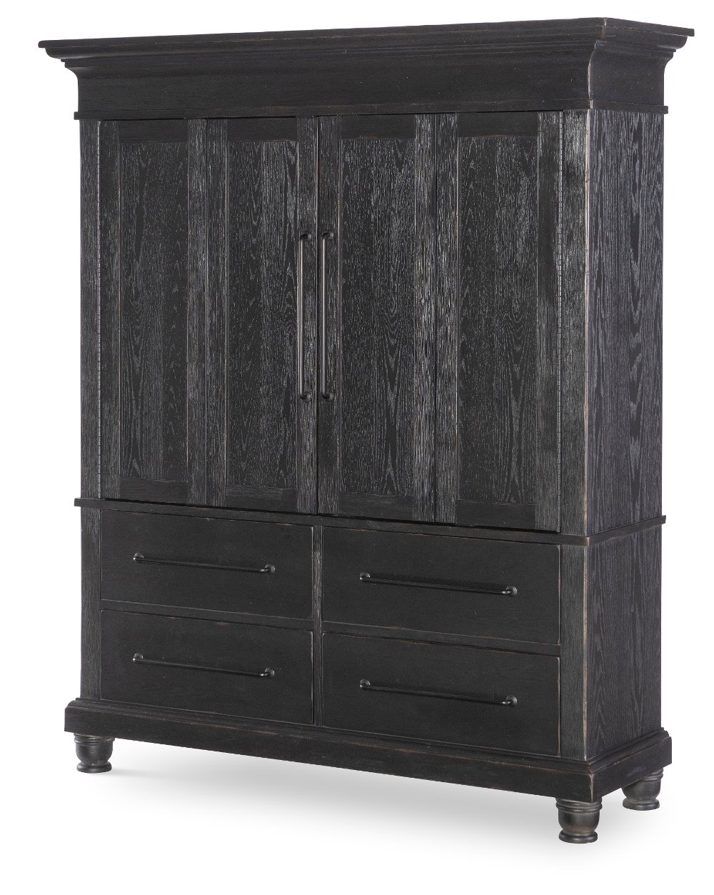 Country Kettle Black 2-Door Armoire