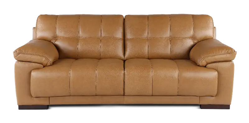 Baron Toffee Brown Leather Sofa