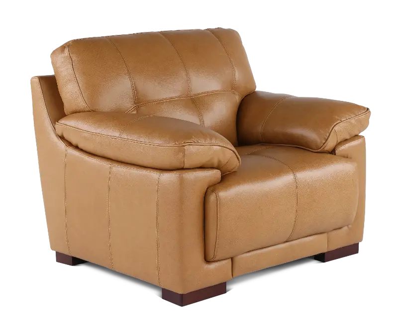Baron Toffee Brown Leather Chair