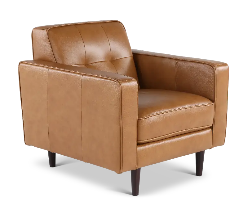 Stark Tan Leather Chair
