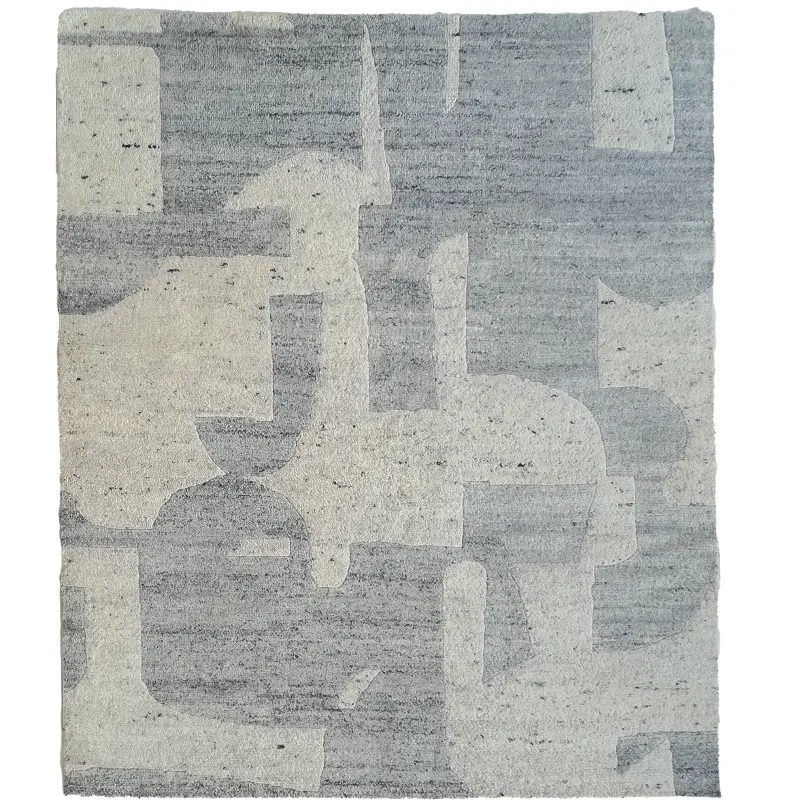 Jansson 8 x 10 Metal Blue Gray Area Rug