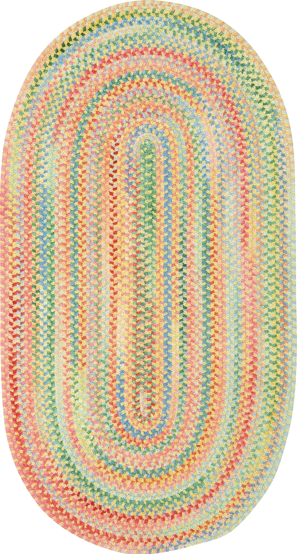 0450VS05000800150 Cutting Garden 5 x 8 Buttercup Oval Area Rug-1