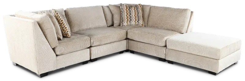 Daniel Dessert Sand 5 Piece Modular Sectional