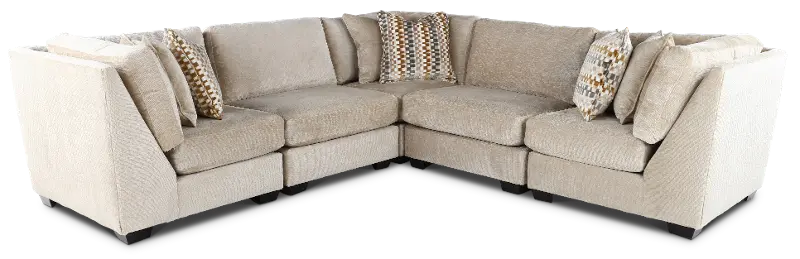 Daniel Olive Green 5 Piece Sectional