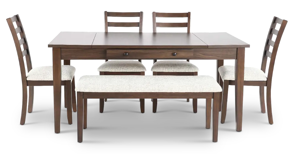 Wagner Brown 6 Piece Dining Set-1
