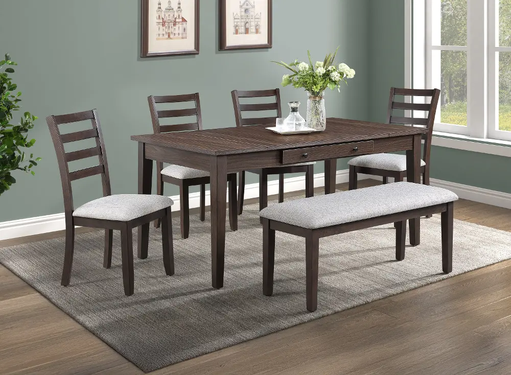 Wagner Brown 6 Piece Dining Set-2