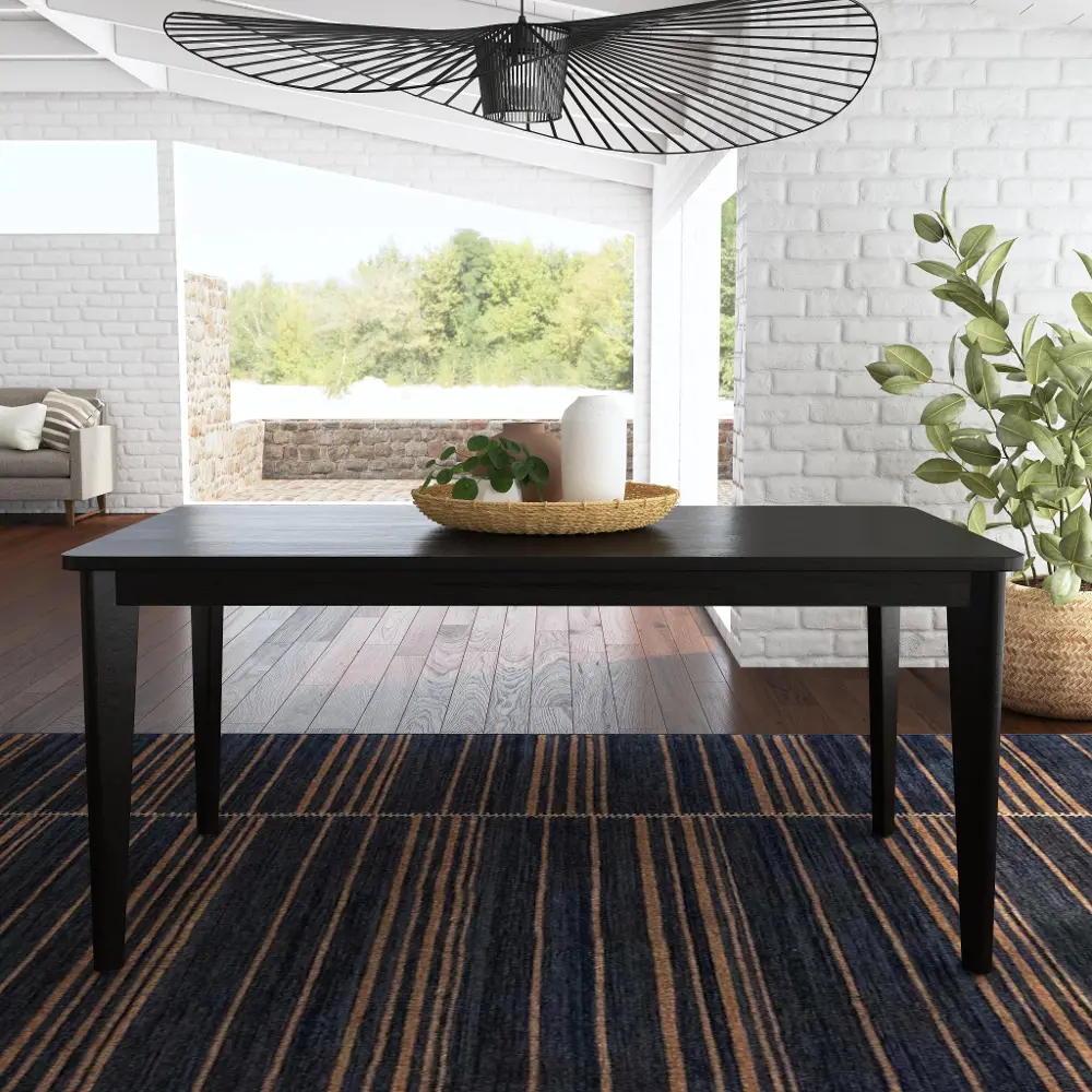 5581-31 Brentwood Black Rectangle Dining Table-2