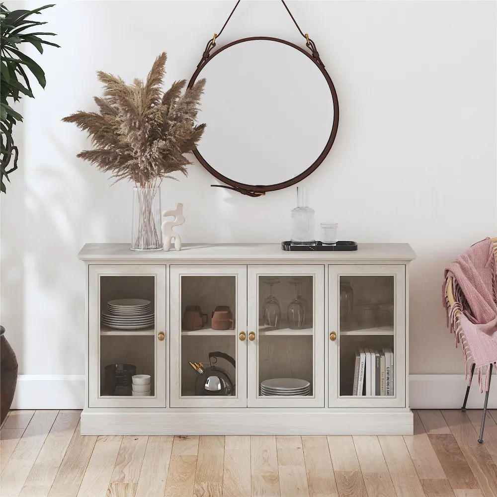Everywhere White TV Stand-2