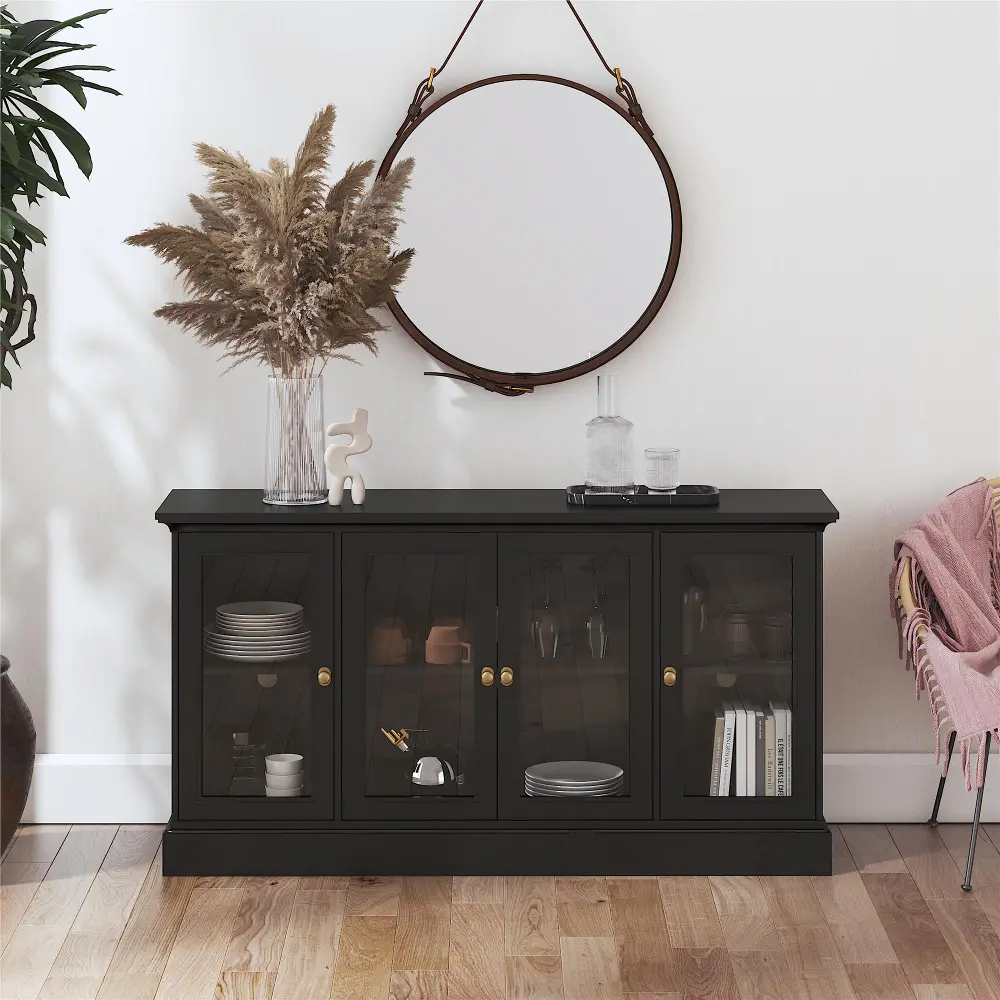 Everywhere Black TV Stand-2