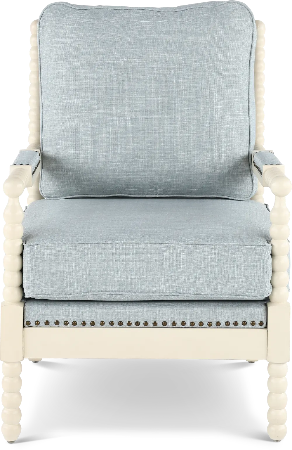 Donahue Light Blue Accent Chair-1