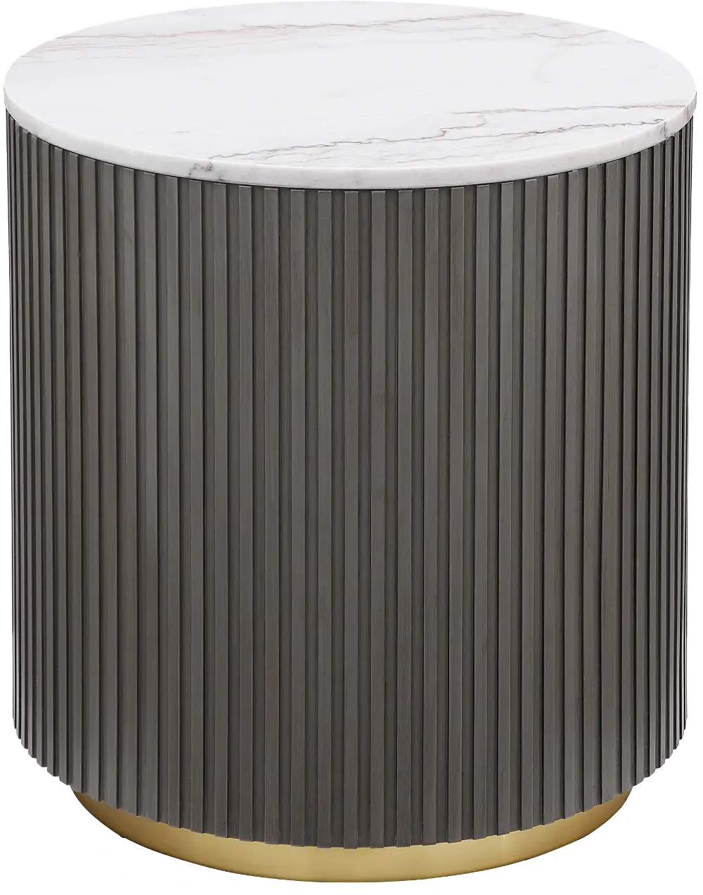 Janson Brown and White End Table-1