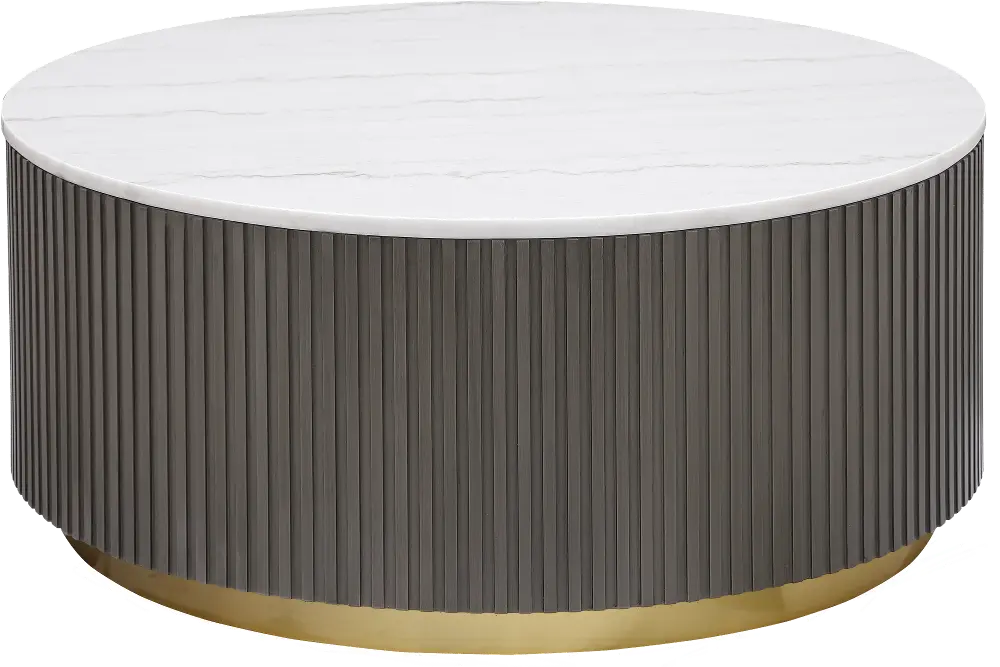 Janson Brown and White Coffee Table-1