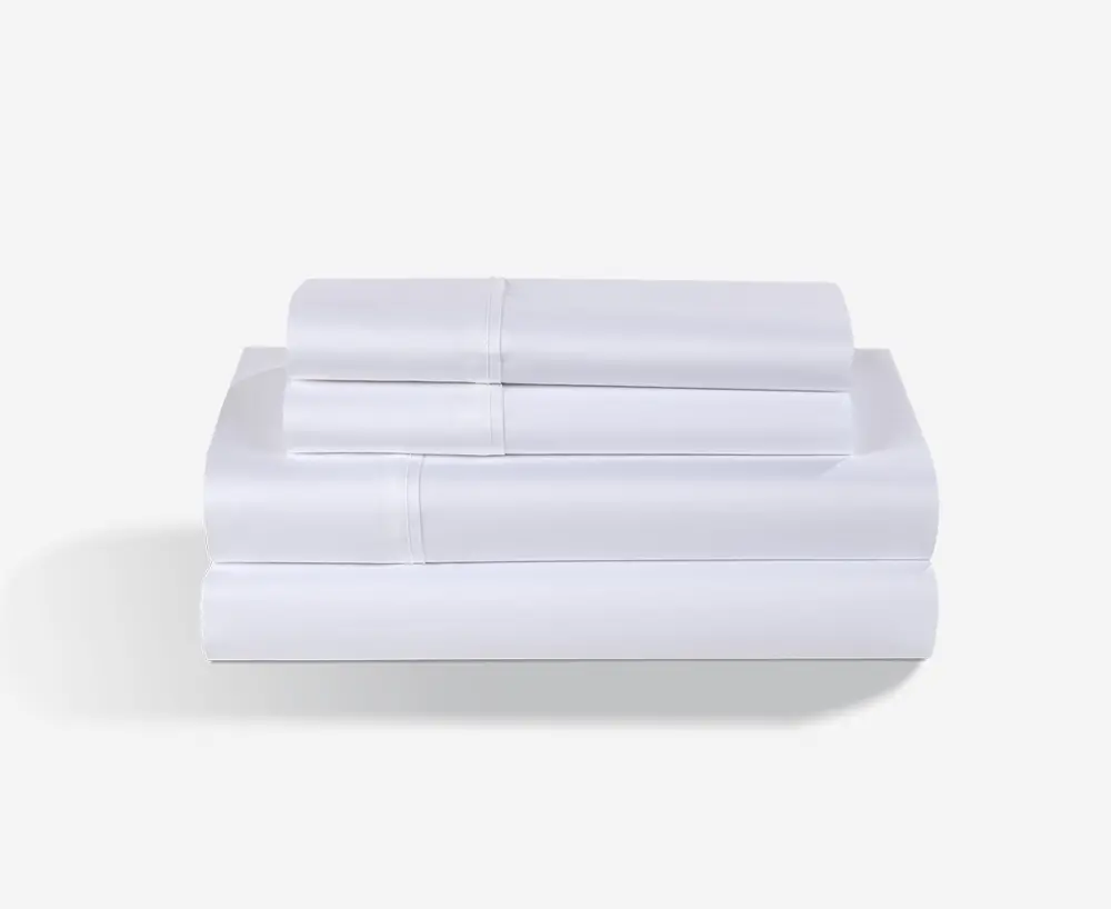BGS199355 BedGear White Hyper Cotton Split-Head Queen Sheet Set-1