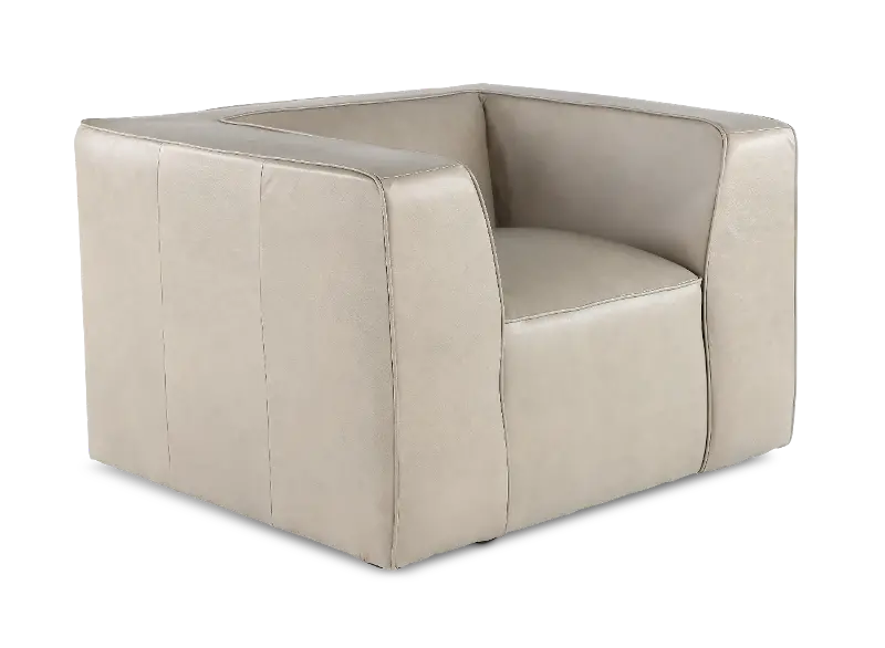 Slate Gray Leather Chair