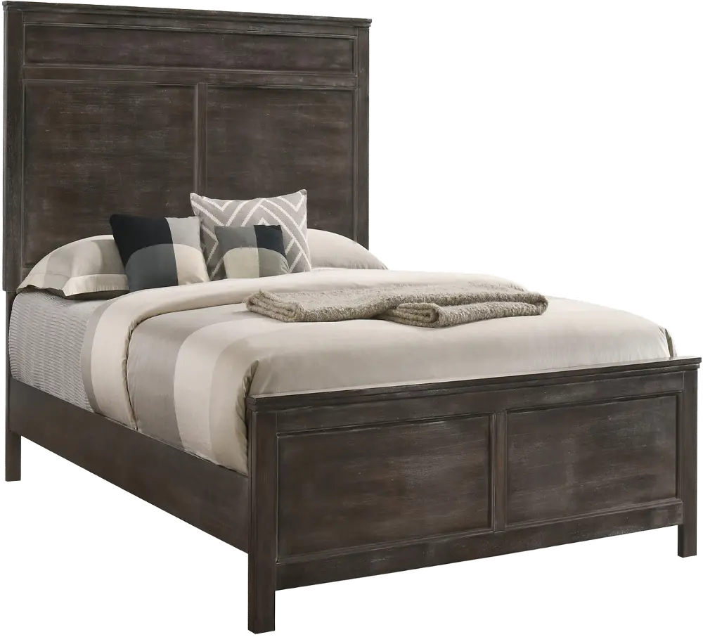 Andover Dark Brown Twin Bed-1