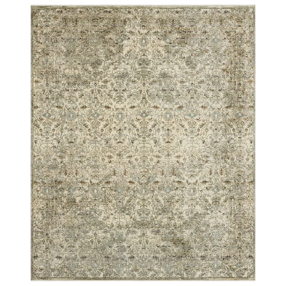 R11562385X8 Divina 5 x 8 Sanctum Cream Area Rug-1