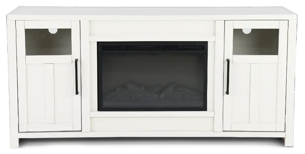 Finnegan White 68  Fireplace TV Stand-1