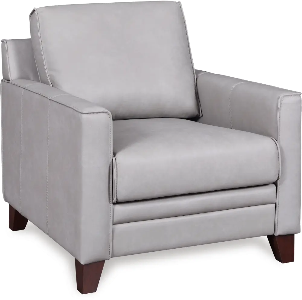 Stanton Gray Leather Chair-1