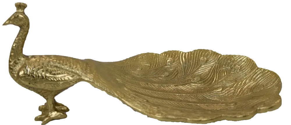 Peacock Gold Platter-1