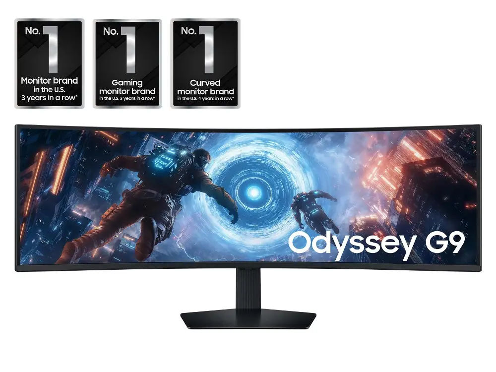 LS49FG910ENXZA Samsung Odyssey G95C 49  Dual 1440p HDR 144 Hz Curved Ultrawide Gaming Monitor - Black-1