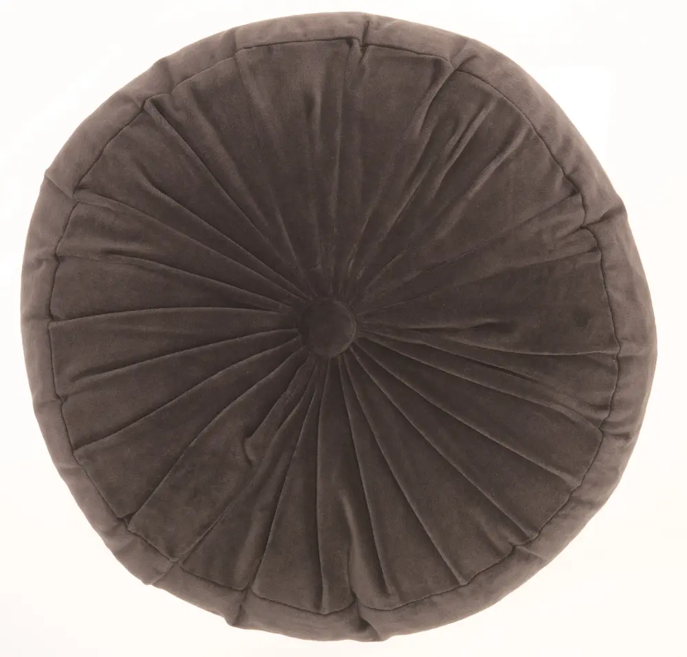 Sofia Round Black Throw Pillow-1