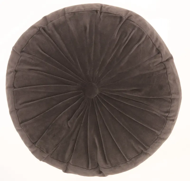 Sofia Round Black Throw Pillow