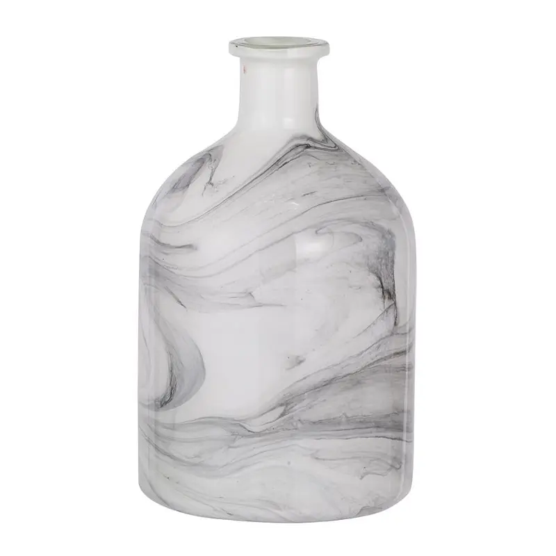 Svirla 1 Black and White Swirl Vase