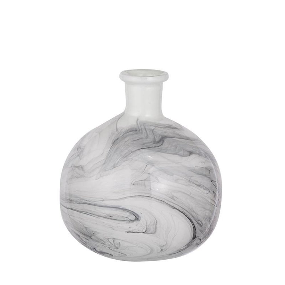 Svirla 2 Black and White Swirl Vase