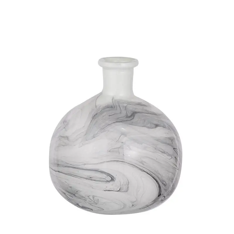 Svirla 2 Black and White Swirl Vase