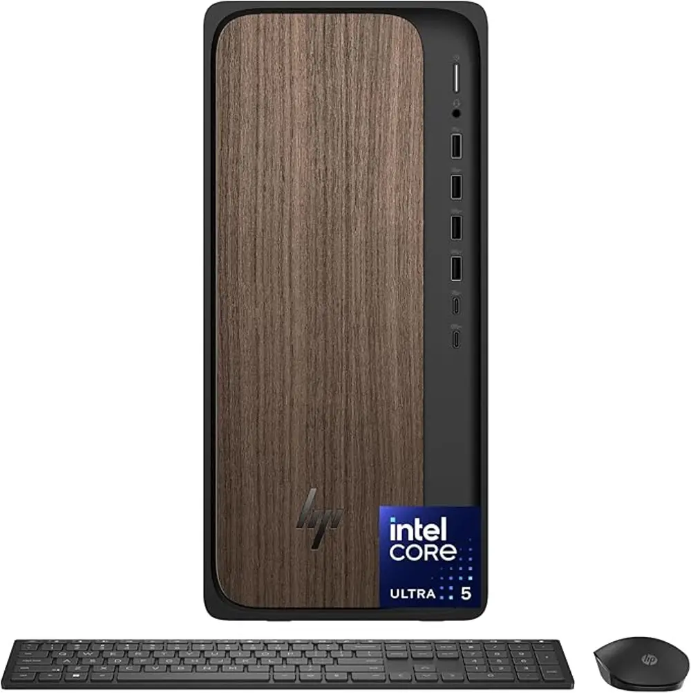 HP-ODM03-0010 HP OmniDesk Desktop PC Computer - Dark Wood-1