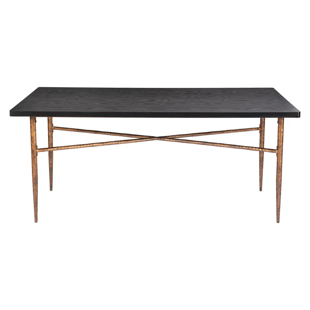 Nola Black and Bronze Dining Table-1