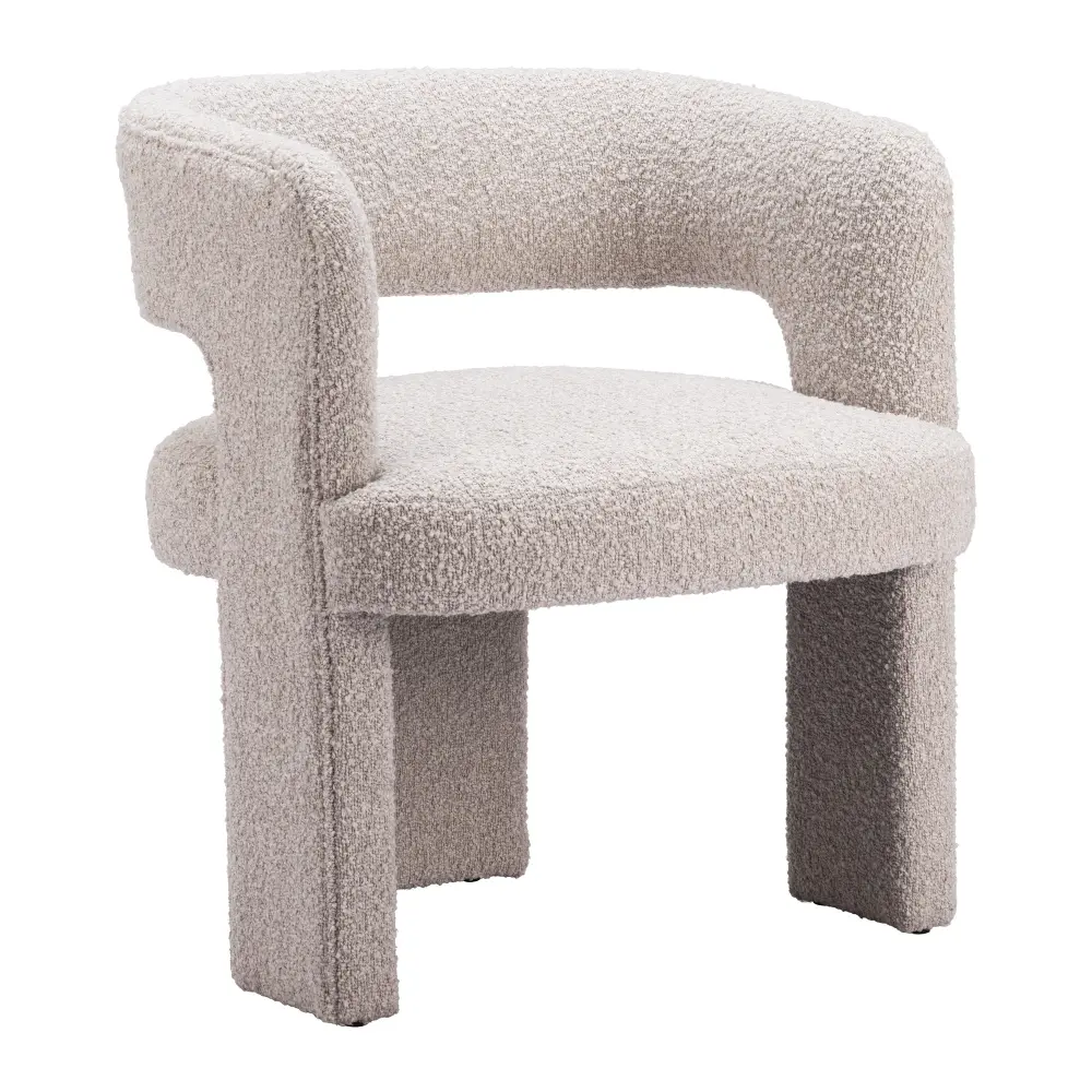 Jade Sandy Beige Boucle Accent Chair-1