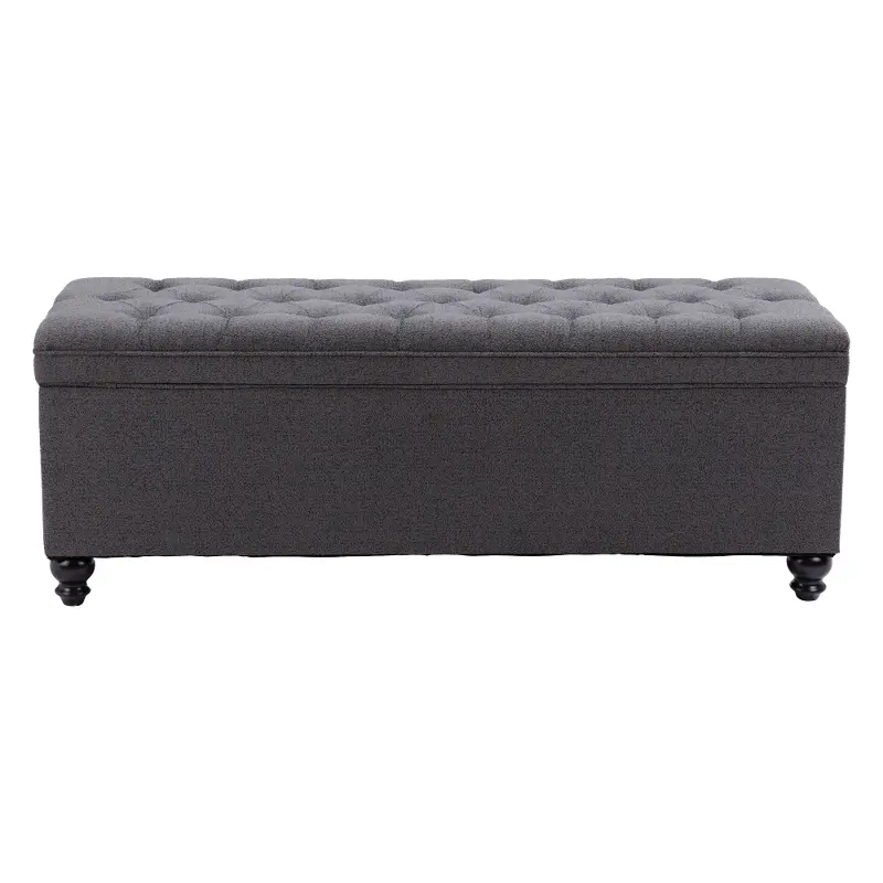Hamilton Gravel Gray Storage Bench