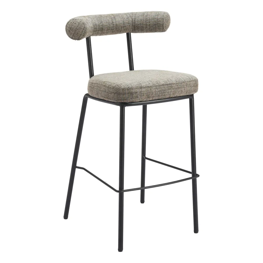 Kendall Green Tweed Barstool-1