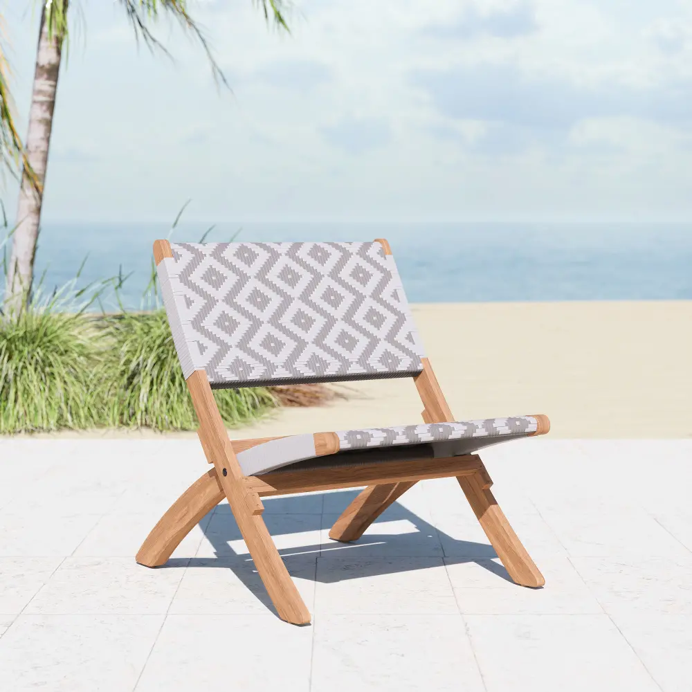 Tropica Gray Outdoor Lounge Chair-2