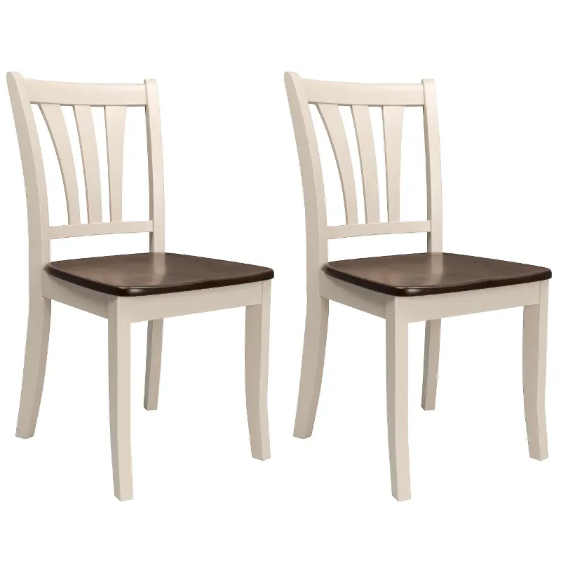 Dillon Cream Wood Dining Chairs, Set of 2