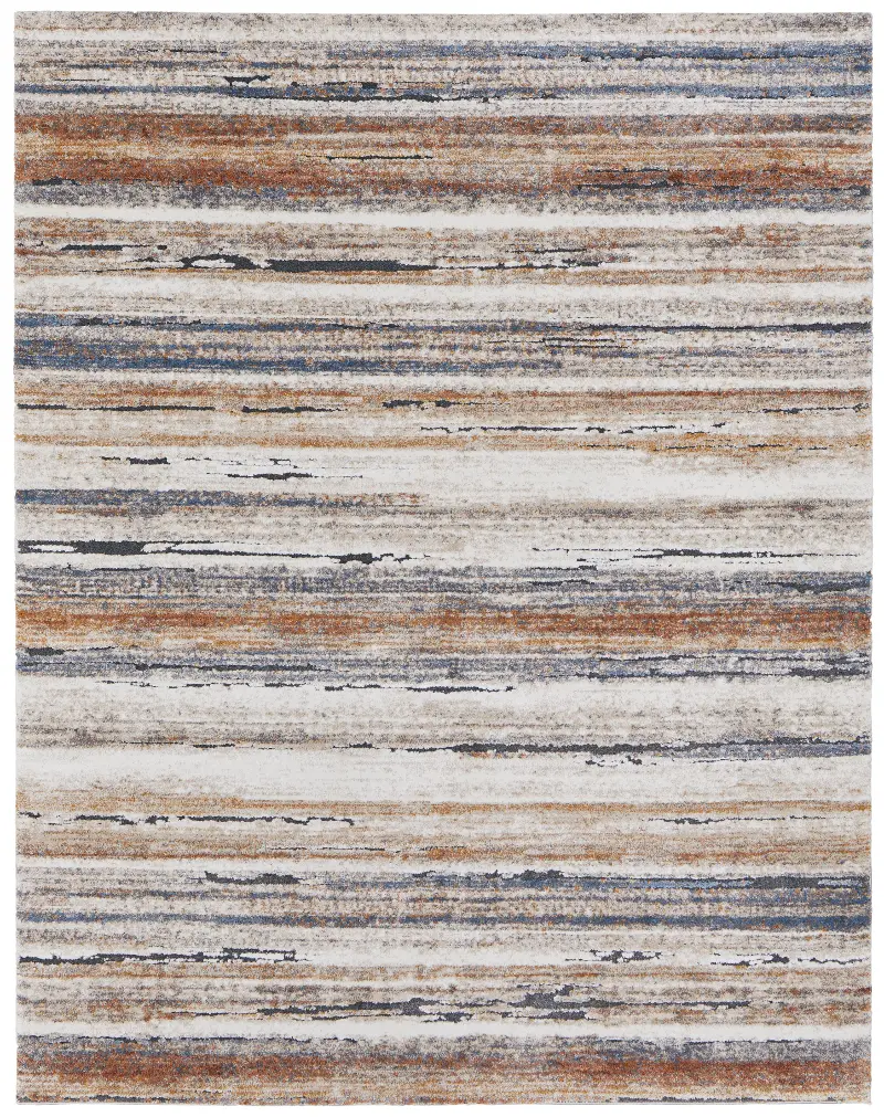 Gilmore 5 x 8 Ivory Striped Area Rug
