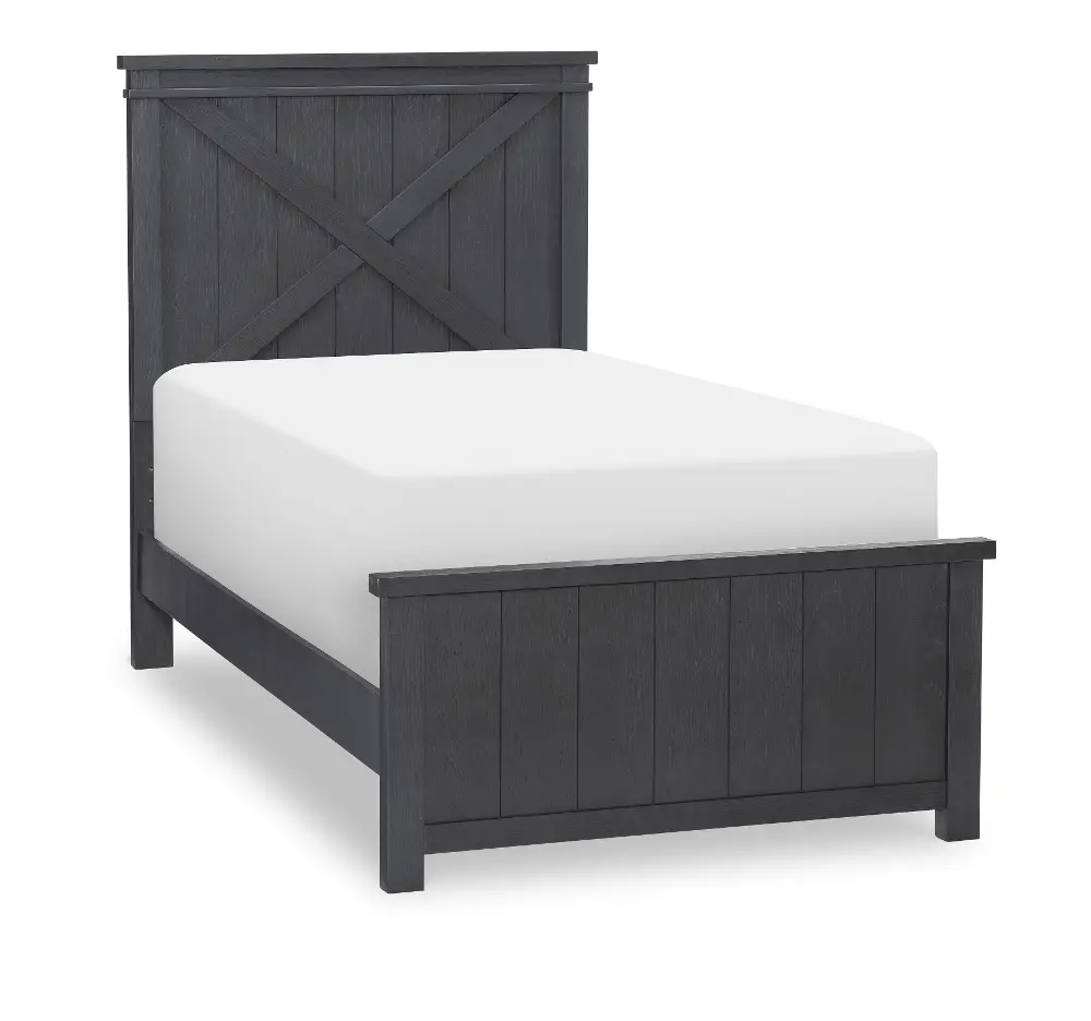 Flatiron Black Twin Bed-1