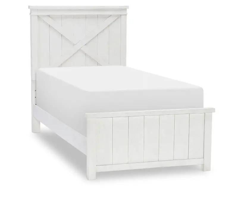 Flatiron White Twin Bed