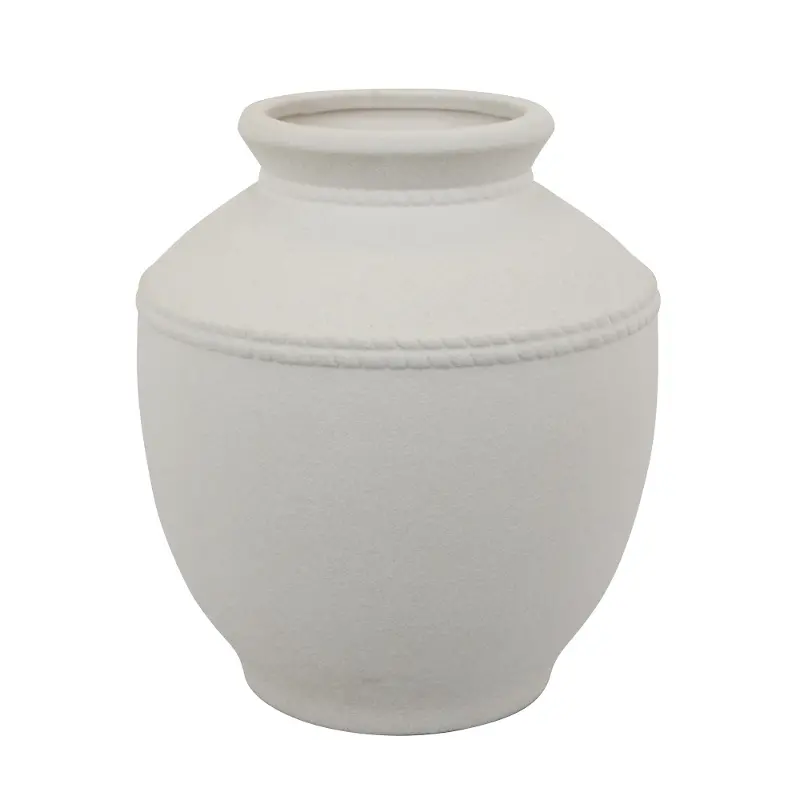 Ceramic Matt White Vase
