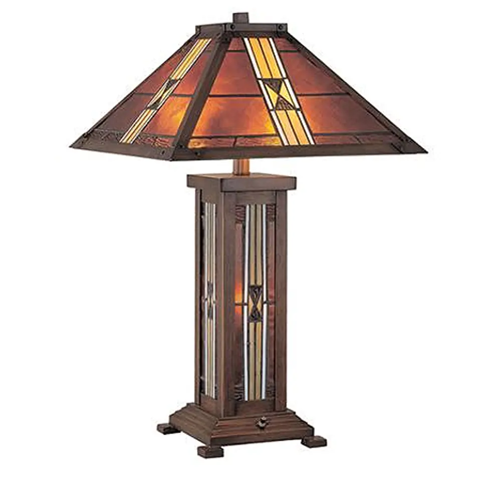 Dark Bronze Tiffany Table Lamp-1