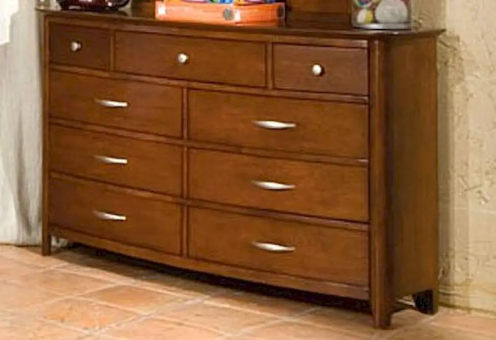 Brown Classic Contemporary Youth Dresser - Village Craft-1