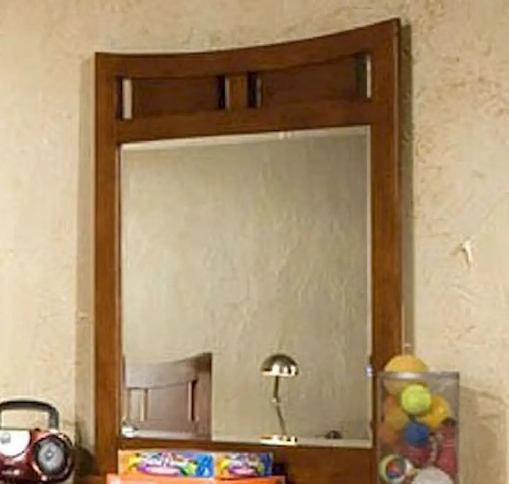 Brown Classic Contemporary Mirror - Village Craft-1